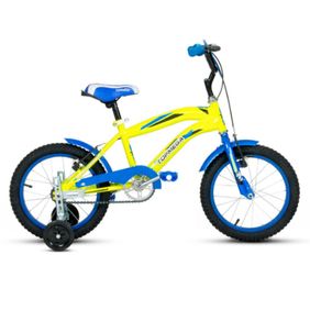 Bicicleta Top Mega Crossboy Varon Amarillo Azul R16