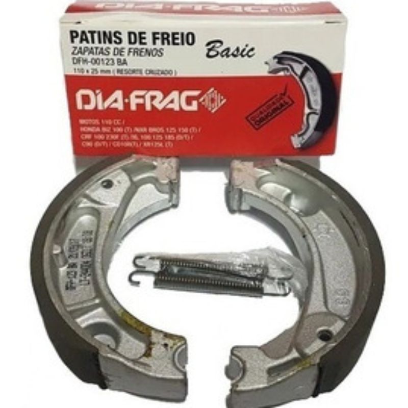 Zapata De Freno Diafrag Yamaha Ybr 125 Xtz125 Super Medida Yuhmak