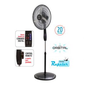 Ventilador Liliana de pie 20pulg orbital aspas metal crepeler control remoto vpd20r