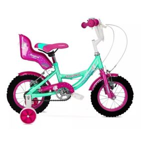 Bicicleta Topmega Magical R12 Nena Celeste Cub Neg
