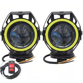 Jgo De Faros Auxiliares Creed Led Chico Ojo De Angel 2 Faros Mas Tecla Y Cableado