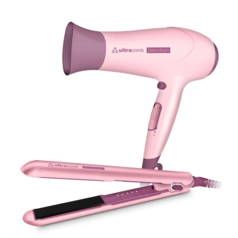 Combo Ultracomb Alisador Secador De Cabello 2200W Devotion Yuhmak