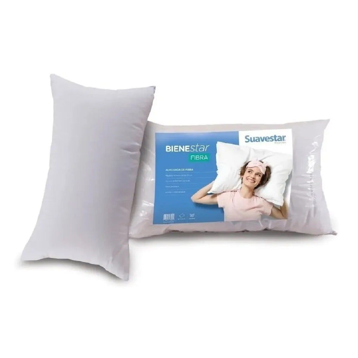 Almohada 40x60 inSPIRO  Almohada de fibra sintética para dormir de lado,  boca arriba o boca