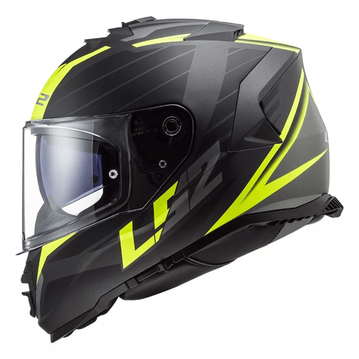 Casco LS2 Storm II NERVE negro/amarillo FF800 ECE 22.06 — Totmoto