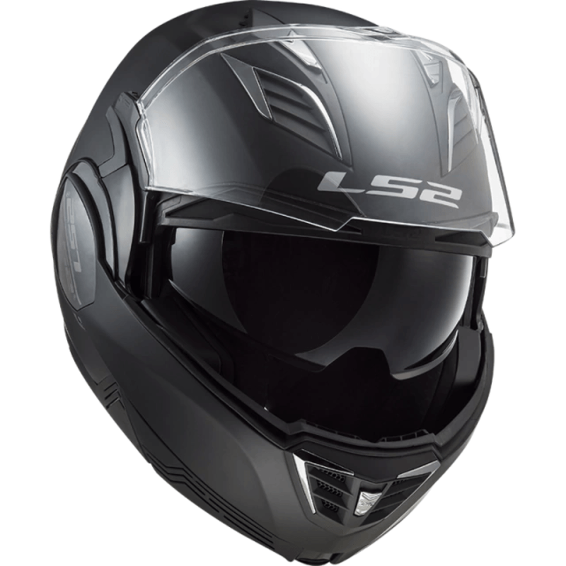 Casco Ls2 900 Valiant Ii Matt Black (Rebatible) - Yuhmak