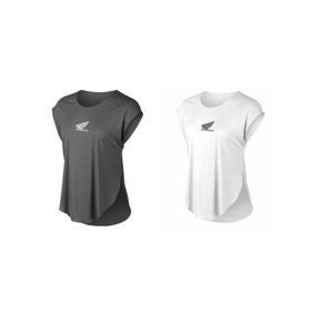 Remera Honda Power T-Shirt Mujer 2023 Blanca/Gris