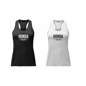 Remera Musculoso Honda All Dry Sport Mujer 2023 Blanca/Negra