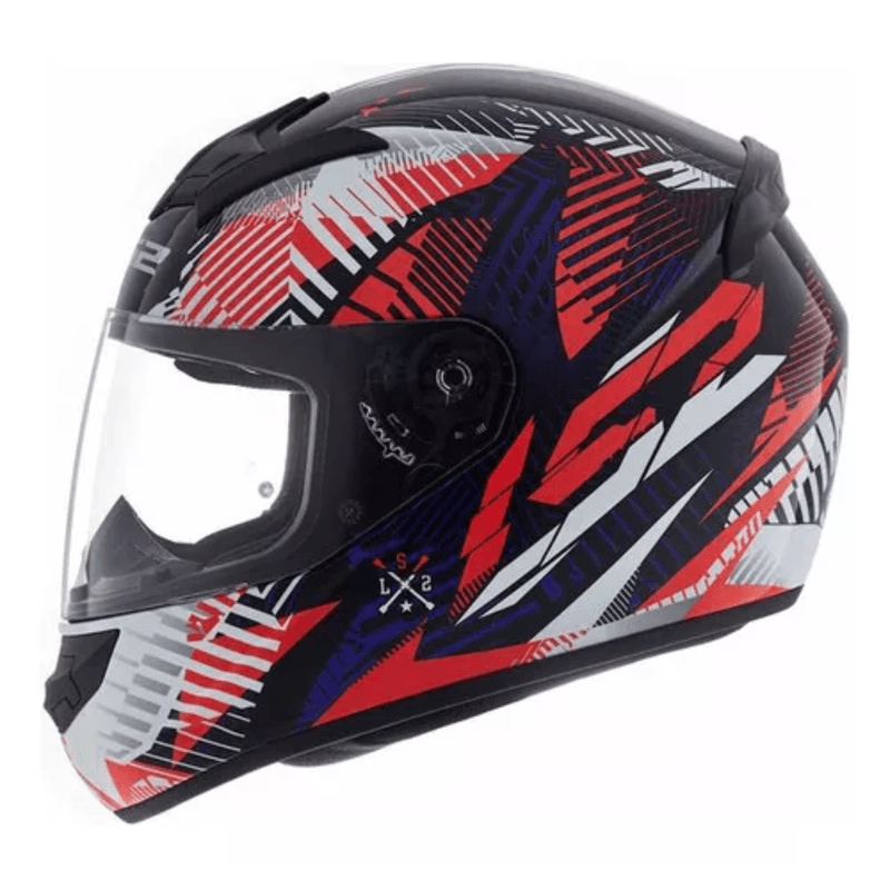 CASCO LS2 FF 352 CYPRESS AZUL MARINO ROJO