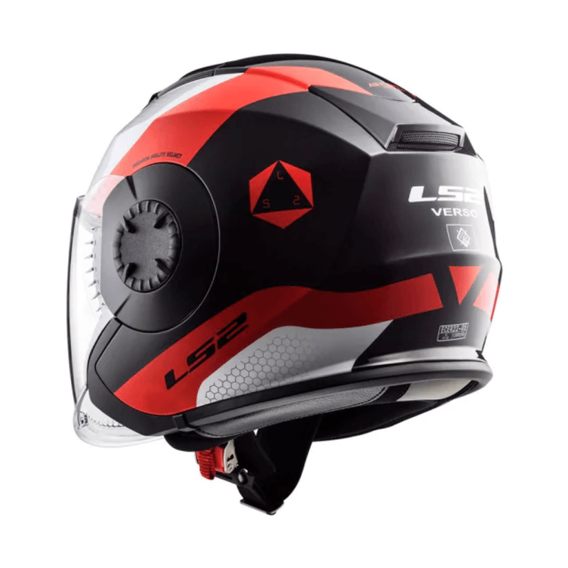 Casco Ls2 AIRFLOW Condor jet. Casco moto abierto blanco y rojo. Oferta