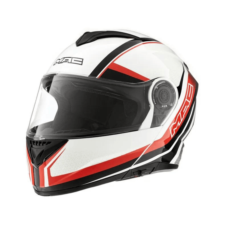 Casco Mac Rebatible Whi Black Red Yuhmak