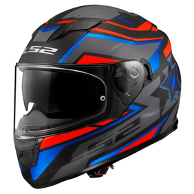 Casco Ls2 320 Stream Evo Fast Bk-Rd-Gy Gs