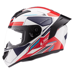 Casco Ls2 352 Beta Wh/Rd Gs (Con Spoiler)