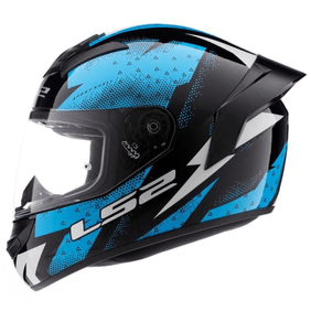 Casco Ls2 352 Thunder Bk/Bl (Con Spoiler)