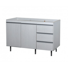 Bajo Mesada Ricchezze Arco 1.20 3Cj 83X120X50 Roble Blanco 31604472