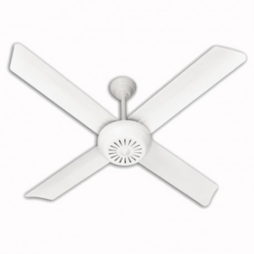 Ventilador De Techo Severbon Blanco S/Luz Aspas Metalicas 030021