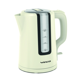 Jarra electrica Winco apagado automat. pico antigoteo 1.7lts 1850w blanco - w-715