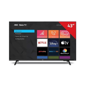 Smart Tv Aoc 43" Roku Fhd - Wifi- 43S5135/77G