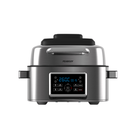 Freidora De Aire Peabody C/Grill Display Led Touch 7 Programas Pe-Afg01Ix