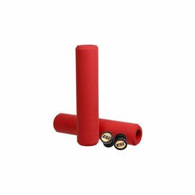Puños Mtb Esi Grips Ribbed Chunky 130Mm 32Mm Red