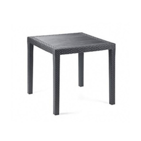 Mesa Quality Simil Ratan 70X70 Negra 41729