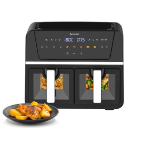 Freidora de aire digital suono digital doble ventana 9L 1700W 2 Bandejas de 4,5L