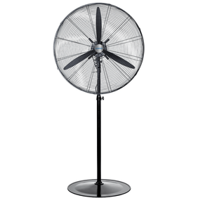 Ventilador Peabody de Pie Industrial 26" 220W Palas de Aluminio y Soporte de Pared