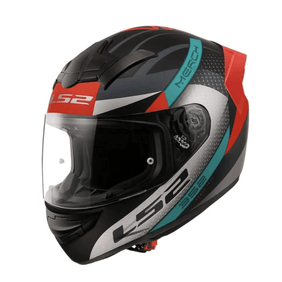 Casco Ls2 352 Merch Bk-Rd Mate Con Spoiler