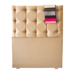 Respaldo El Madero Capitone Pana Galileo Crema 100 Cm Frm00190