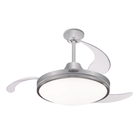 Ventilador De Techo Peabody Retractil 61W3Paletas PlasticasControl RemotoBlancoPeVtrdc425B