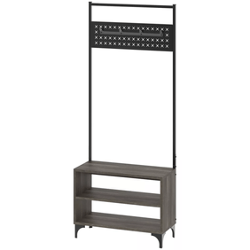 Recibidor Zapatero Dielfe Linea Soho 69X170X297 Canyon Negro Rzs070