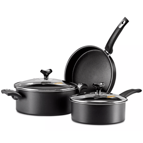 Bateria De Cocina Marmicoc Sabores 5 Piezas Aluminio Teflon Negra B3Pdp-Ng-Ng