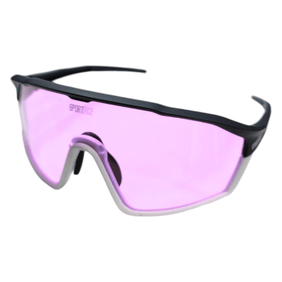 Gafa Ciclismo Sa-888 Sportace Negro/Blanco (Lente Rosa) C/Estuche 3 Cristales