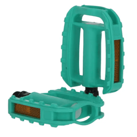Pedal BmxMtb Plastico Du Verde 100X80X24 5Mm 916pulg Sportace