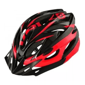 Casco Vz Vuelta 011 L Negro+Rojo C/Visera + Reg I