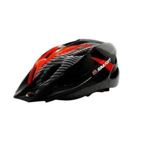 Casco Mtb 18 Ventilaciones C/Visera 54-60Cm Negro/Rojo