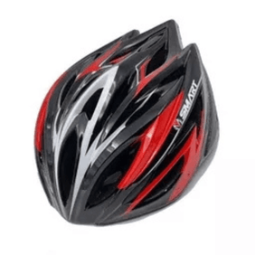 Casco Mtb 16 Ventilaciones C/Visera 52-58 Cm Negro/Rojo topmega