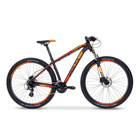 Bicicleta Volta Razz Negro Rojo Naranja Cues 18V R29