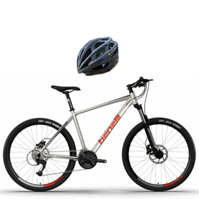 Bicicleta Benelli M22 1.0 Adv Al 27.5 - White Red + Casco Yuhmak