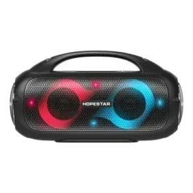 Parlante Hopestar portatil A50party 60w BT tws RGB - negro
