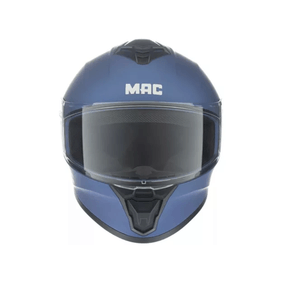 Casco Mac Ff801 Starter Solid Azul/Silver Mate Talle L