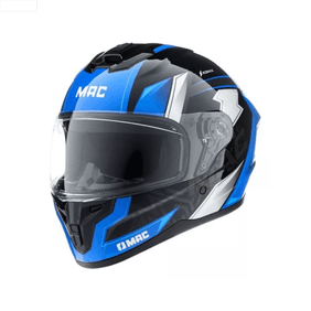Casco Mac Ff70 Volt Komak NegroAzul Brillo Talle L