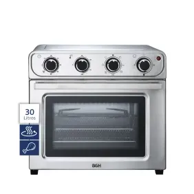 Horno Electrico BGH Con Airfryer Inox 30Lts 1600W Bhe30Fx24T