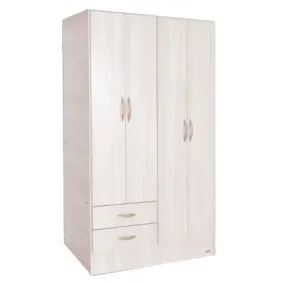 Placard Platinum Base 4 Ptas Abrir 2 Cajones 4 Estantes 2 Barrales Gris Andino 91409