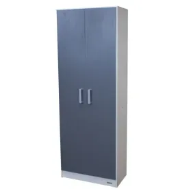 Gabinete Funcional Platinum 2 Ptas 3 Estantes Blanco/Gris/Grafito 30920E