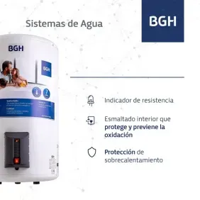 Termotanque BGH electrico 65 lts c/inf p/colgar blanco bte-065ec15md