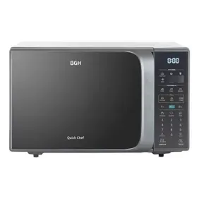 Microondas BGH quick cheff grill 23lts 800w plata - b223ds20
