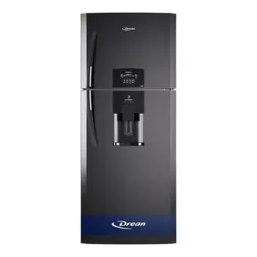 Heladera Drean vertical 373lts no frost cdispenser negra hdr380n12n