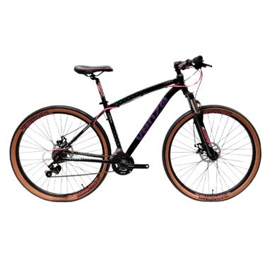 Bicicleta mtb Venzo Loki r29 ng rosa teal integ. 1 1/8 (conj arm) freno mec.