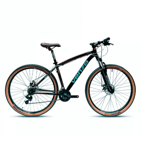 Bicicleta mtb Venzo Loki r29 ng teal gris integ. 1 1/8 (conj arm) freno mec.