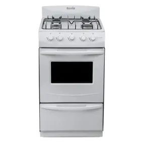 Cocina Escorial candor S2 51cm blanca gas natural can51bn